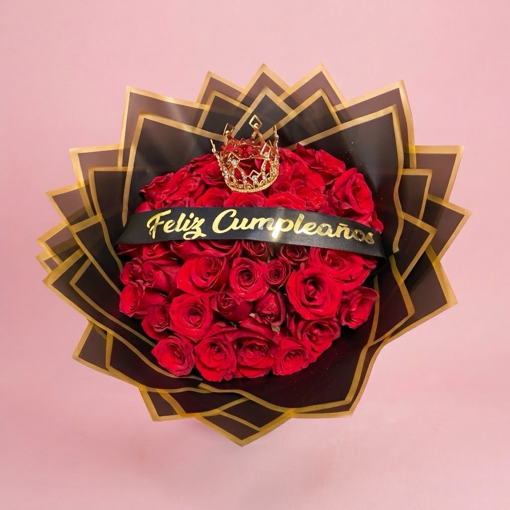 Ramo Leonor de 50 rosas
